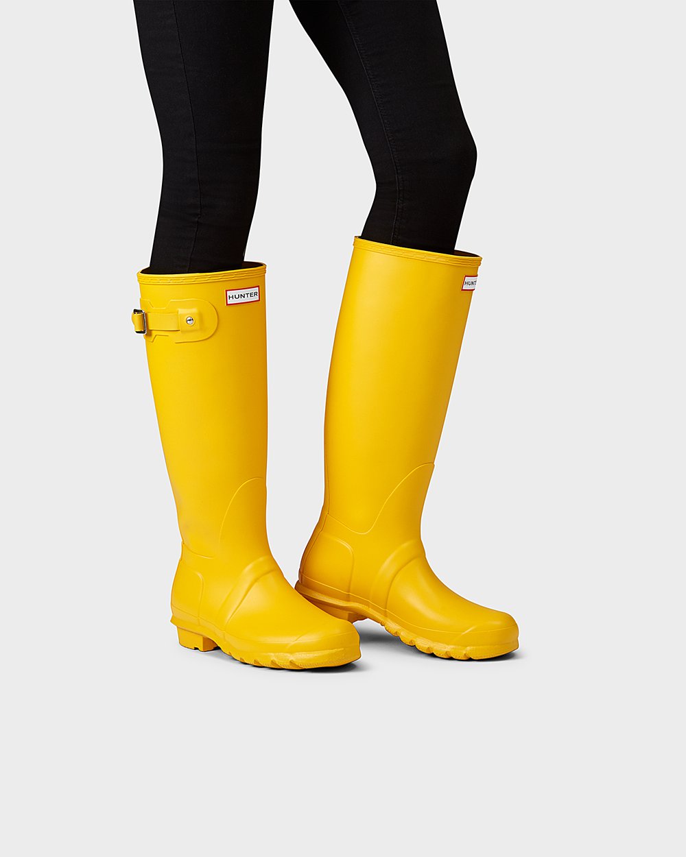 Women Hunter Original | Tall Rain Boots Yellow | NZ-87523-HDUJ